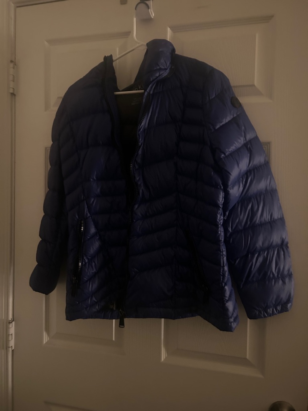 Calvin Klein Women's Navy Quilted Puffer Jacket